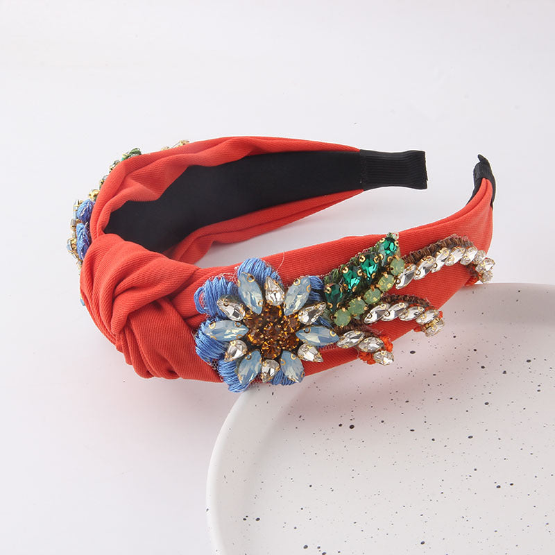 Wholesale Baroque Crystal Fabric Hair Accessories